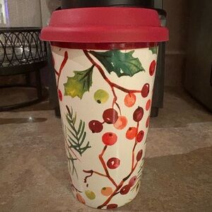 The Longaberger Company Pottery Travel Mug